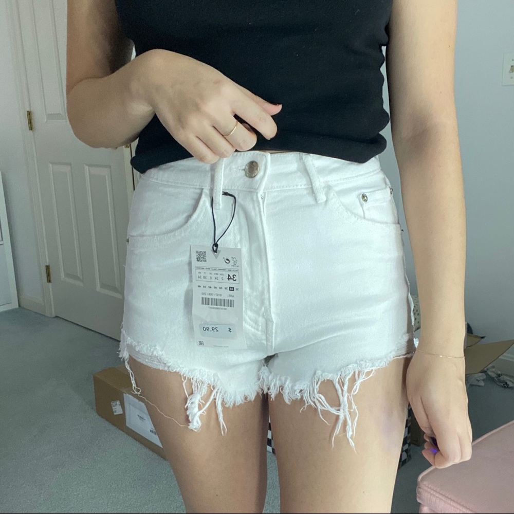 Zara high waisted shorts